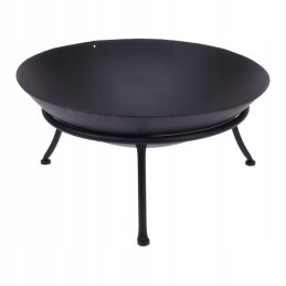 Sodo židinio grilis didelis juodas ketaus dubuo apvalus ambicijos 57cm
