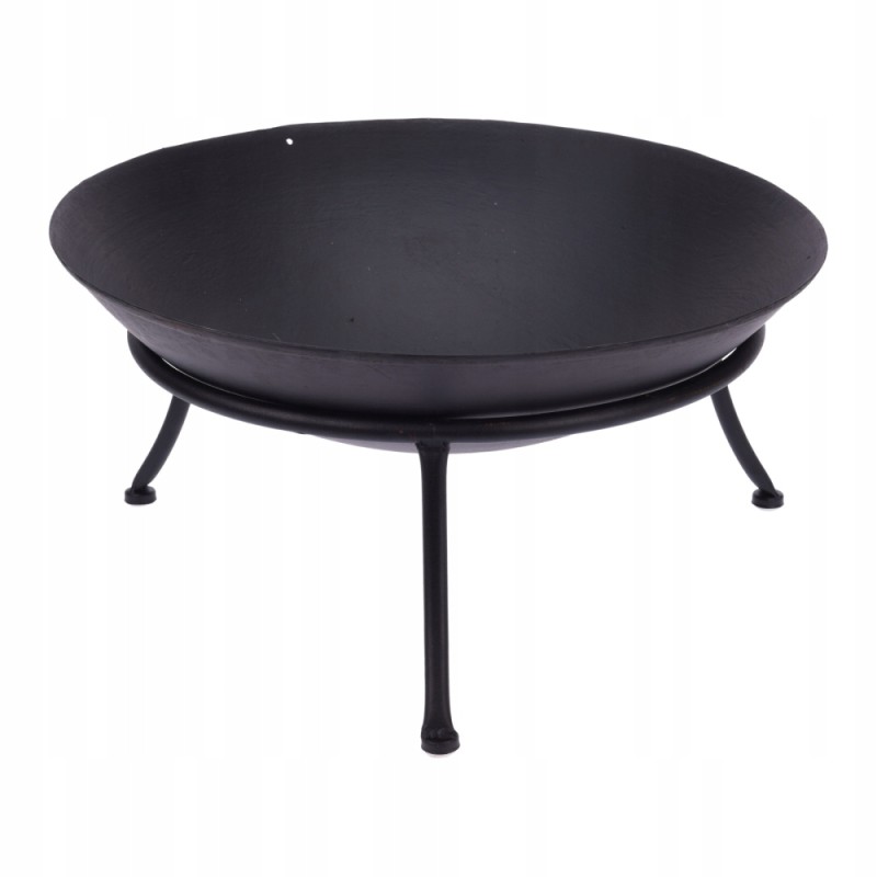 Sodo židinio grilis didelis juodas ketaus dubuo apvalus ambicijos 57cm