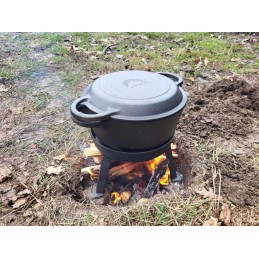 5 l medžioklinis virdulys 2 viename keptuvės grilio puodas
