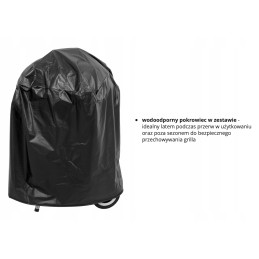 Apvalios anglies kepsninės su dangteliu, grotelės 41cm