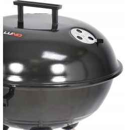 Apvalios anglies kepsninės su dangteliu, grotelės 41cm