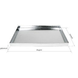 Grotelės griliui statyti 70x50 - skersmuo 4mm - chromuotos su pakura / pelenų keptuvė