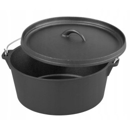 Puodo komplektas, ketaus troškintuvas, 7, 22l, ketaus dangtis, dangtelis