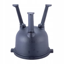 Mažas emaliuotas vengriškas ketaus katilas 4l su trikojo dangčiu židiniui