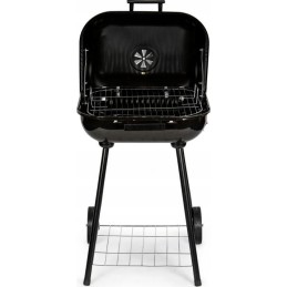 Sodo anglies kepsninė su dangteliu, reguliuojamomis grotelėmis, nešiojama cirkuliacija