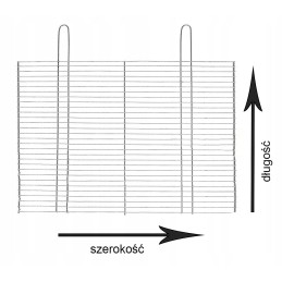 Salame plieninės grilio grotelės 100 x 60 cm