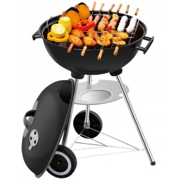 Nebrangi sodo anglių kepsninė su didelėmis 43 cm plieninėmis grotelėmis, stabili, nemokamai