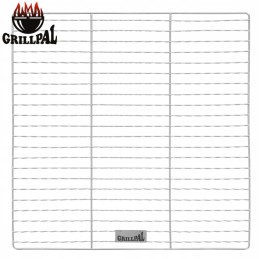 Inox rūkykla/grilio grotelės - sertifikuotas 45x45cm gofruotas grilis