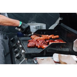 Didelis kepsninės reikmenų rinkinys kepsninės lagamino priedai 5 vnt