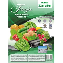 Balta dengianti agrotekstilė p-17 tavo 3,2x10m