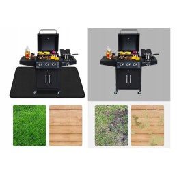 Grill protective mat grill mat solid large resistant bbq
