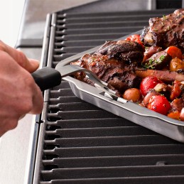 Broil king steel grill pan for grilling better juiciness of dishes