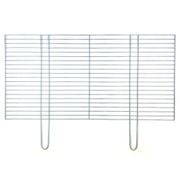 Grilio grotelės 80x40, chromuotos, su židiniu/pelenine