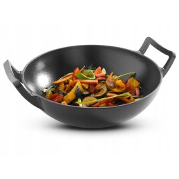 Ketaus keptuvė griliui, židinys, dujinės viryklės, 31 cm, 5 cm