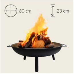 Sodo židinys 60cm šašlykinei, katilas, seifas, šeimos hitas