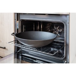 Ketaus keptuvė, didelis sunkus puodas, 36-5 cm