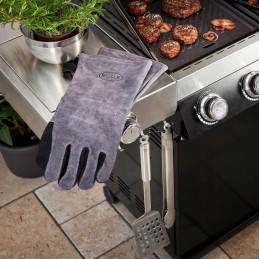 Roesle bbq virtuvinės pirštinės, odinės, apsauginės, poros, 2 vnt.