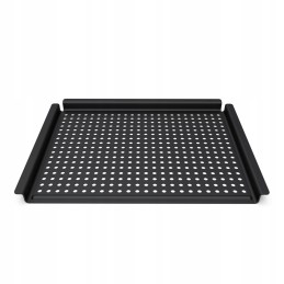 Grill plate perforated black steel bk grill