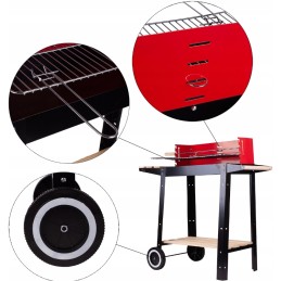 Kroomitud, kaasaskantav, reguleeritav aia söegrill 2 riiuliga + puhur