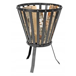 Legal 51cm fire pit wood steel brush regular