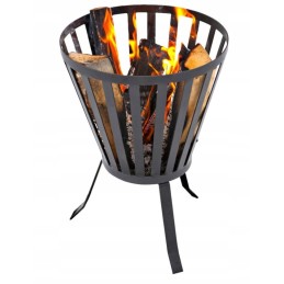 Legal 51cm fire pit wood steel brush regular