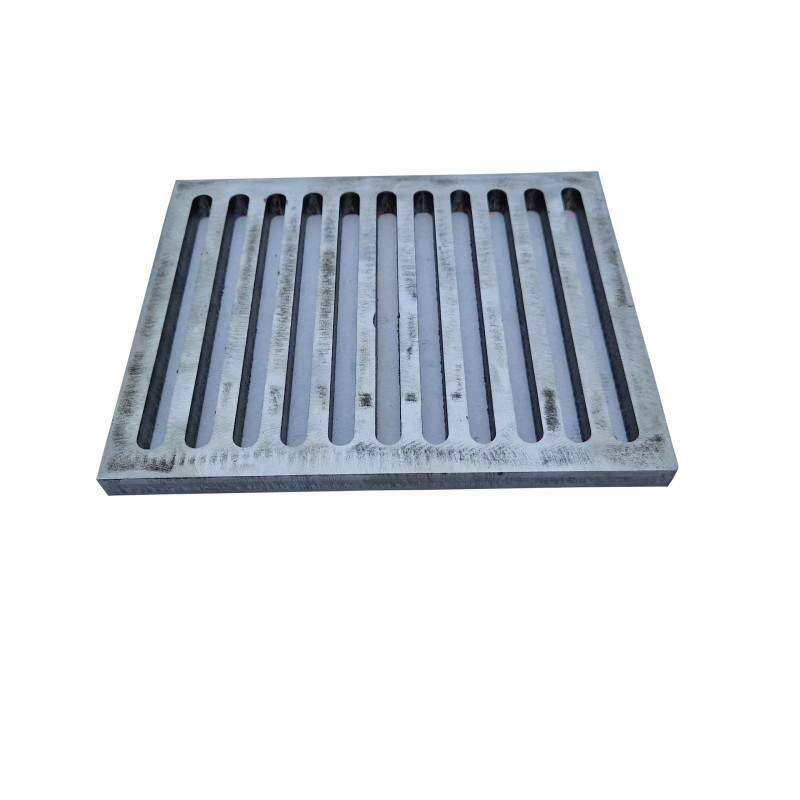 Krosnelės židinio grotelės 26x21, plienas 16mm, pagamintas pagal išmatavimus, nerūdijantis plienas