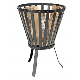 Legal 51cm fire pit wood steel brush regular