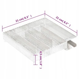 Šaltų dūmų generatorius, 5 kamerų, 21 cm, nerūdijantis plienas, Lumarko