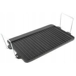 Dvipusė ketaus plokštė. grilis, laužas, viryklė.