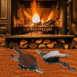 Wooden air blower for lighting a fire, grill, fireplace, bellows