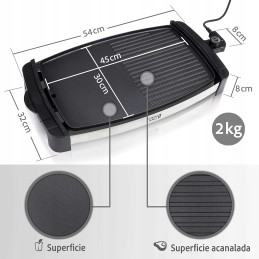 Teppanyaki elektrinė kepsninė lbg8588 2200 col