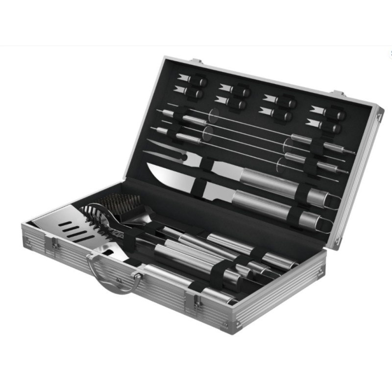 Grillmeister 18 stalo įrankių rinkinys