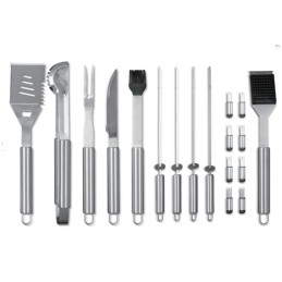 Grillmeister 18 stalo įrankių rinkinys