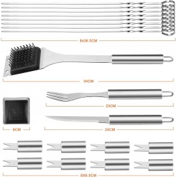 Aksesuarų rinkinys kepsninių indų grilio rinkinys