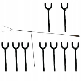 Laužo šakutė su atrama