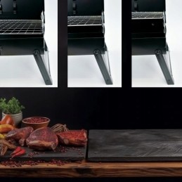 ⭐⭐Sulankstoma turistinė anglių kepsninė su priedais, nešiojamas sodo lagaminas⭐⭐