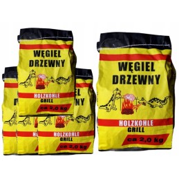Holzkohle grilio anglis 2 kg x 5 maišeliai