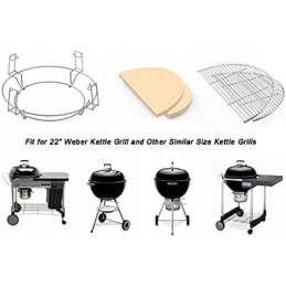 Grilio grotelės, šamotinė sistema, komplektas