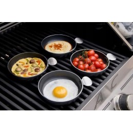 4 aliuminio mini tapas keptuvių rinkinys su nepridegančia danga