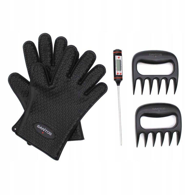 Pulled pork santos rinkinys troškintai jautienai ir kiaulienai, 3 vnt