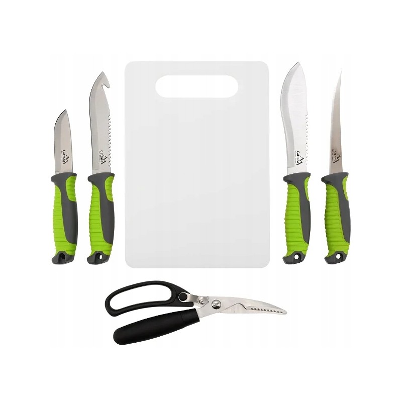 Cattara kepsninių peilių rinkinys 4 + 1 + 1