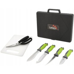 Cattara kepsninių peilių rinkinys 4 + 1 + 1