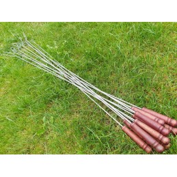 Nerūdijančio plieno kepimo šakutės 100cm, 5 vnt