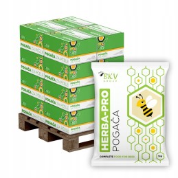 Žolinis maistas bitėms su vitaminais 1kg x 15 - bkv herba-pro