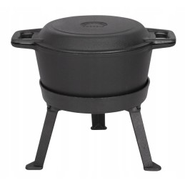 Ketaus medžioklės puodas, emaliuotas, 5l