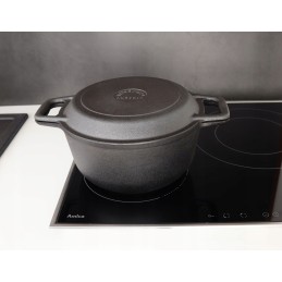 Ketaus medžioklės puodas, emaliuotas, 5l