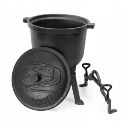 Medžioklinis virdulys, ketaus puodas, 8 litrai