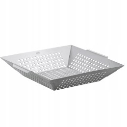 Roesle grilling basket for vegetables bbq perforated steel