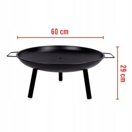 Aukščiausios kokybės sodo židinys, 60 cm dubuo, xxl katilas