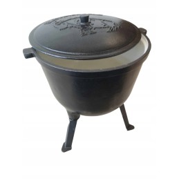 Emaliuotas katilas, ketaus puodas troškiniams, 4 litrai